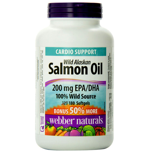 Webber Naturals Wild Alaskan Salmon Oil Bonus Size