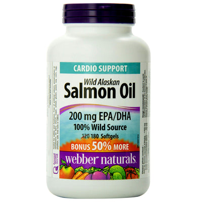 Webber Naturals Wild Alaskan Salmon Oil Bonus Size