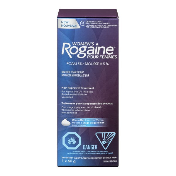 Rogaine Women’s Foam 5% Hair Loss and Regrowth Treatment, 60g